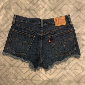Levi 501 Cut Off Denim Shorts
